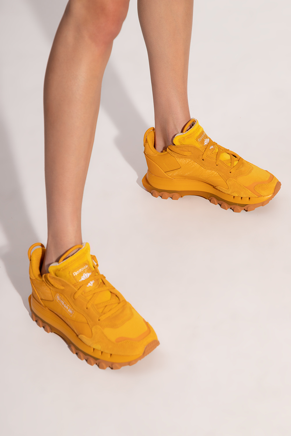 SchaferandweinerShops Zambia Yellow Reebok x Cardi B Reebok reebok white leather sneaker